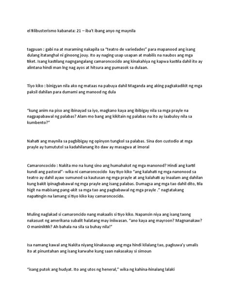 script ng el filibusterismo kabanata 21-39 pdf|El Filibusterismo Kabanata 21.